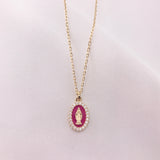 Oval Mother Mary Necklace by Amen