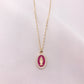 Oval Enamel Mother Mary Necklace by Amen