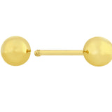 14k Yellow Gold Ball Screwback Earrings