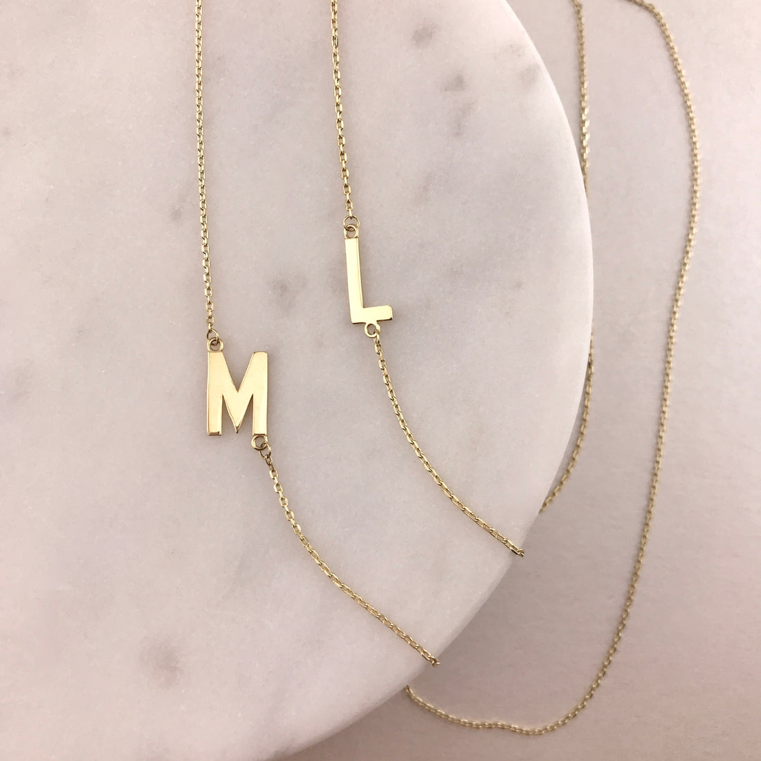 Dolce Sideways Initial Necklace