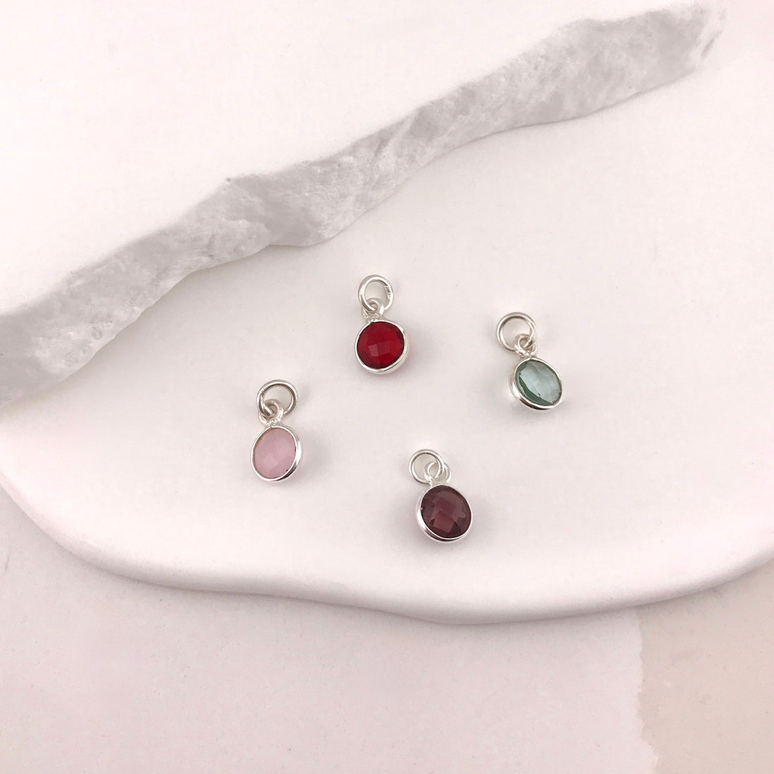Stella Round Birthstone Pendant
