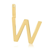 10k Gold Mini Plain Initial Necklace