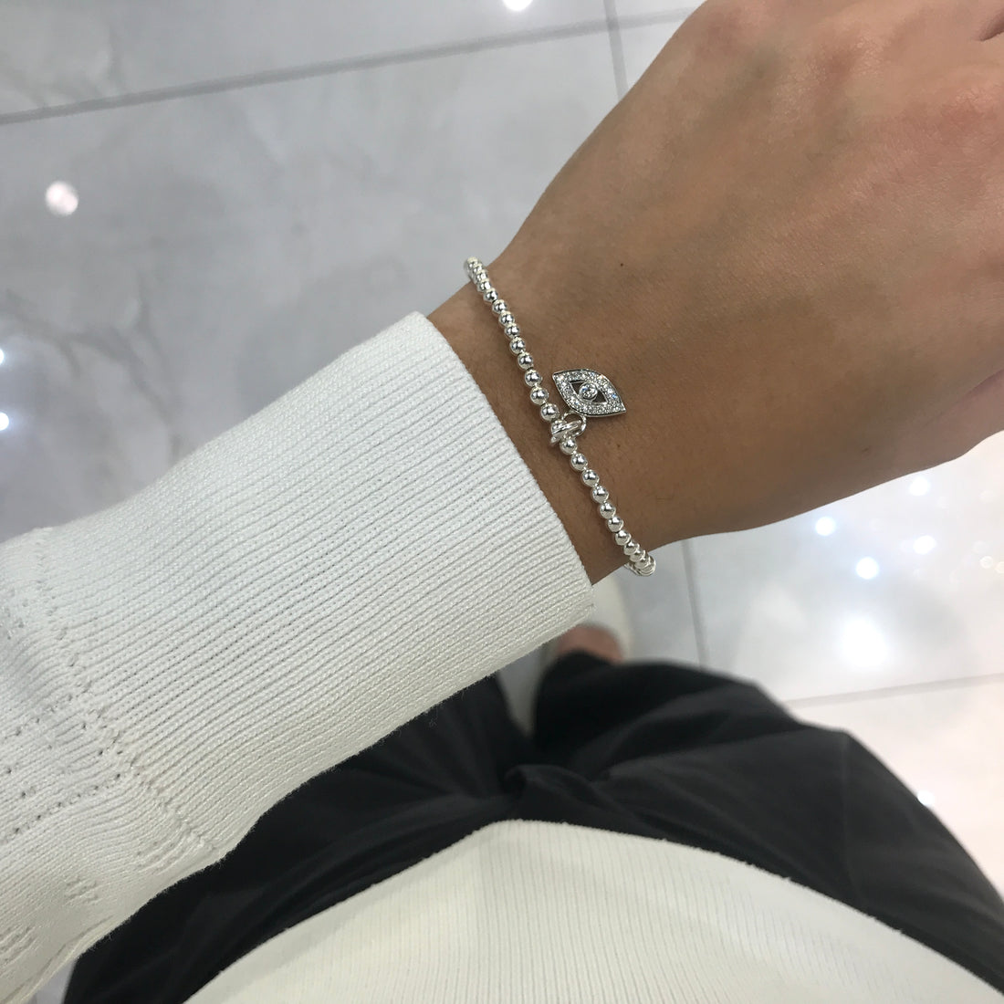 Stella Evil Eye Stretch Bracelet