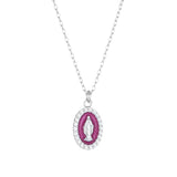 Oval Mother Mary Necklace by Amen