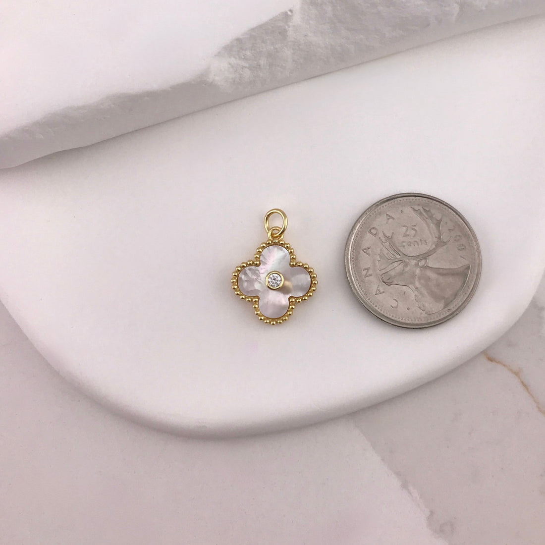 Clover CZ Charm