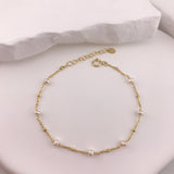 Mini Spaced Pearl Bracelet