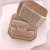 10k Gold Stackable Diamond Marquise Cut Ring