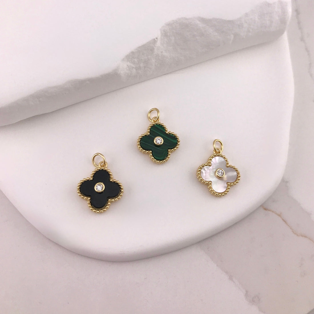 Clover CZ Charm
