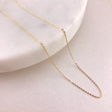 Gold Sparkly Light Weight Chain- Adjustable Lengths