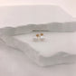 Gold Freshwater Pearl Studs