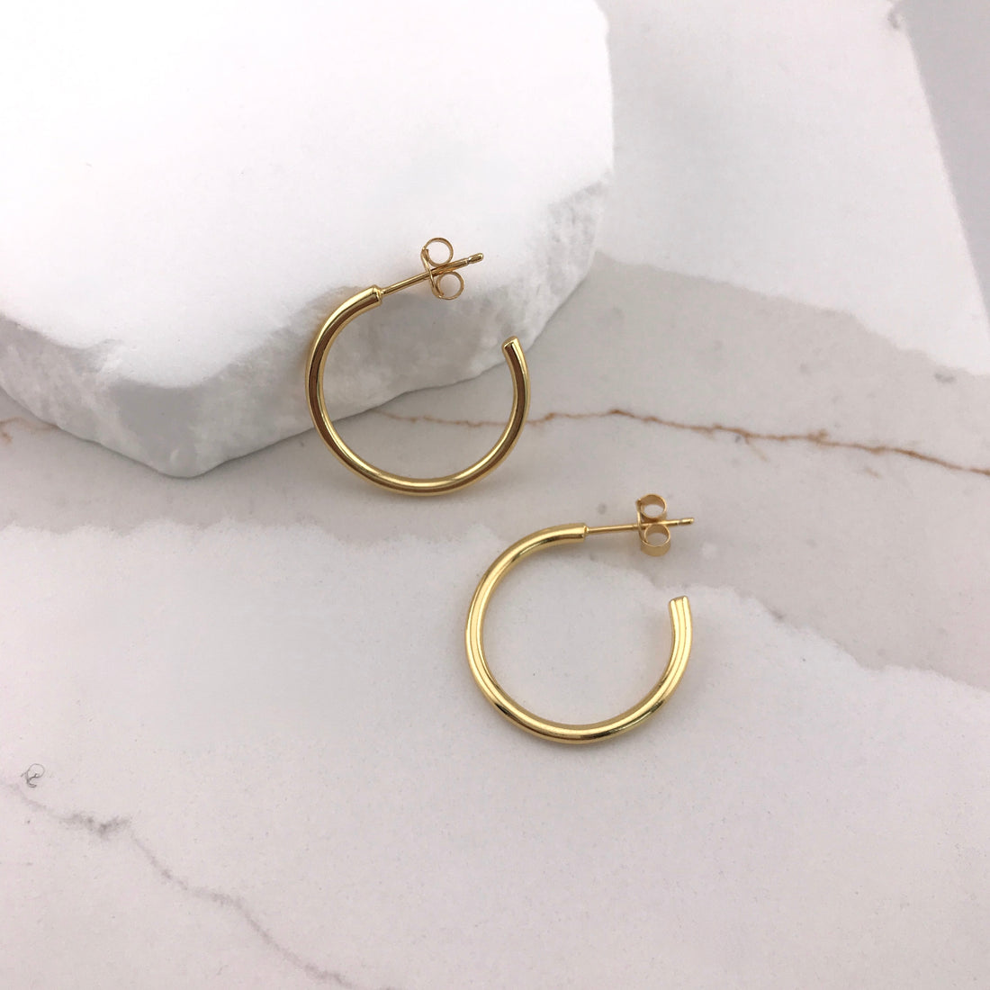 Elevated Studded Hoop