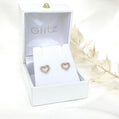 Valentina Open Heart Studs
