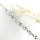 925 Sterling Silver Puff Anchor Bracelet