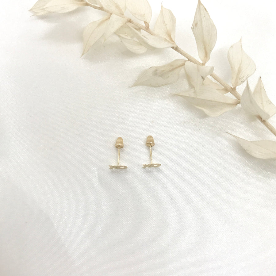 14k Gold XO Screwback Earrings