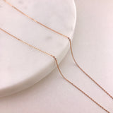 Gold Sparkly Light Weight Chain- Adjustable Lengths