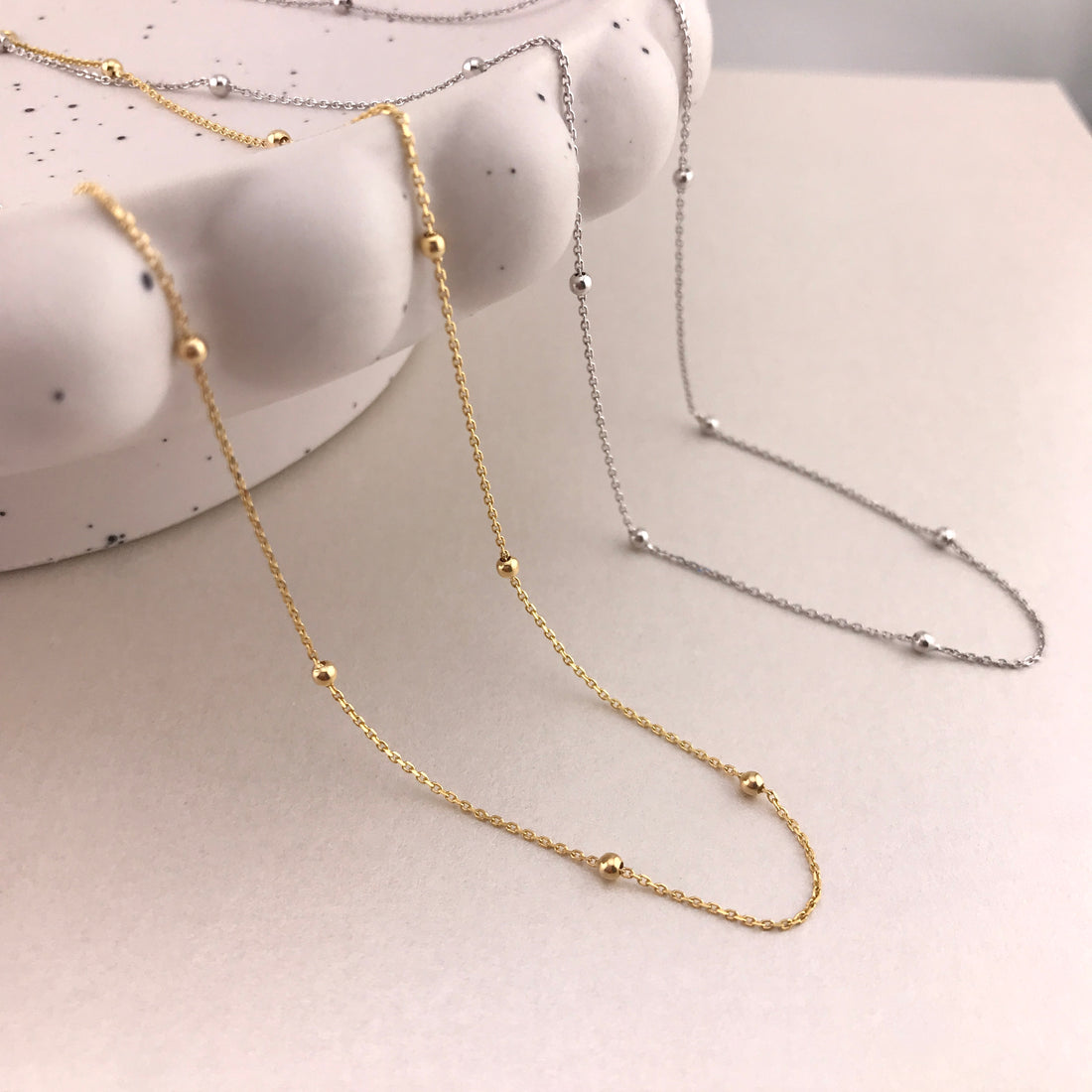 Giulia Dainty Ball Necklace