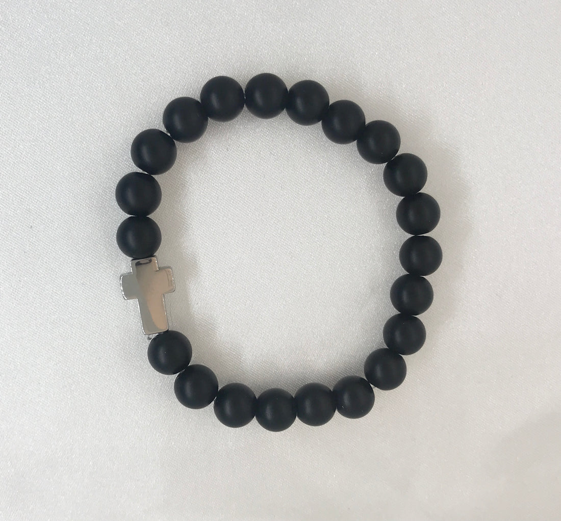 Little Sweetheart's Cross Beaded Bracelet