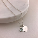 925 Sterling Silver Round Birthstones Pendants