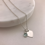 Engravable - 925 Sterling Silver Heart Necklace