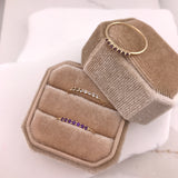 10k Gold 7 Stone Birthstone Ring