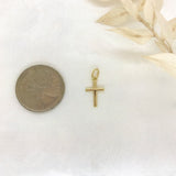 925/18k Vermeil Cross Charm