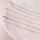 Gold Sparkly Light Weight Chain- Adjustable Lengths
