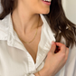 Fiore Thick Paperclip Necklace