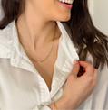 Fiore Thick Paperclip Necklace