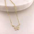 Fiore CZ Butterfly Necklace