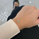 10k Yellow Gold Evil Eye Bracelet