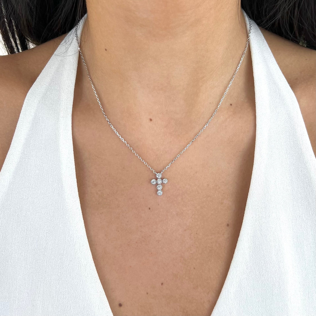 Faith CZ Necklace by Amen