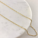 10k Gold Thin Paperclip Necklace