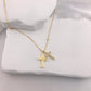 Double Faith CZ Necklace