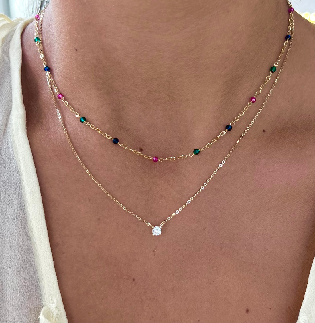 Rainbow Station Necklace