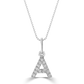 Classic Mini Initial Diamond Necklace