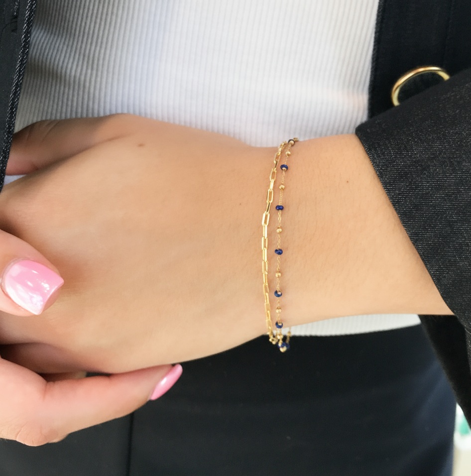 Giulia Dainty Paperclip Bracelet