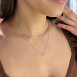10k Gold Thin Paperclip Necklace