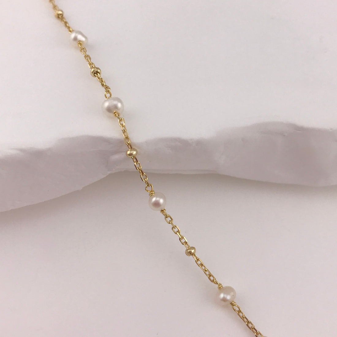 Mini Spaced Pearl Bracelet