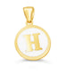 Giulia White Initial Necklace