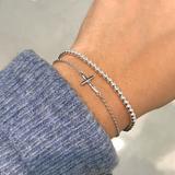 925 Sterling Silver Cross Bracelet