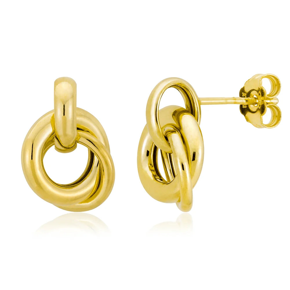 925/14k Vermeil Double Circle Earring by Miss Mimi
