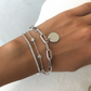 Personalized Thick Paperclip Bracelet by Miss Mimi