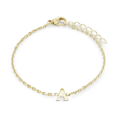 Stainless Steel Initial Bracelets by Veloria