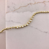 925/18k Vermeil CZ Ball Bracelet