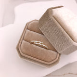 14k Gold Diamond Linear Wrap Ring