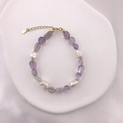 Gemstone & Pearl Beaded Bracelet