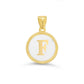 Giulia White Initial Necklace