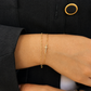 Gold Sparkle Cut Beaded Bracelet
