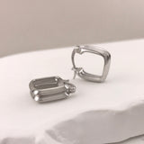 925/18k Vermeil Be Square Hoops