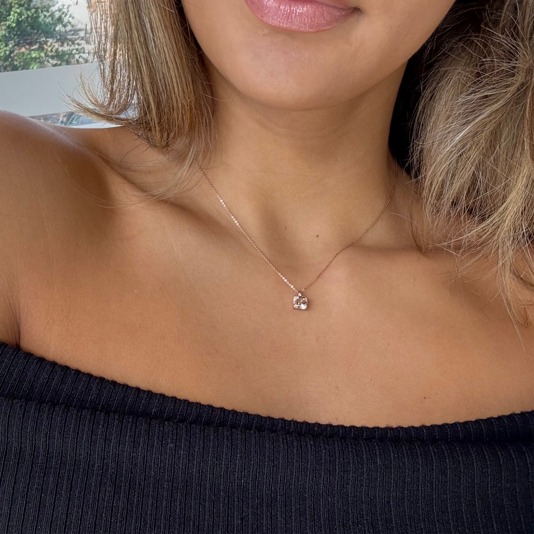 Eternal Morganite & Diamond Necklace